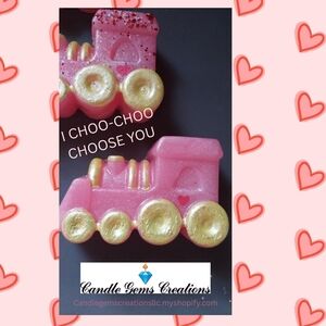 Pink and Gold Train Soap